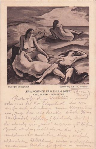 Erwachende Frauen am Meer“ Künstler: Karl Hofer