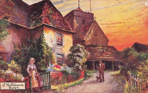 Postkarte Raphael Tuck, Northbourne, Kent 7115, Jotter Oilette, England