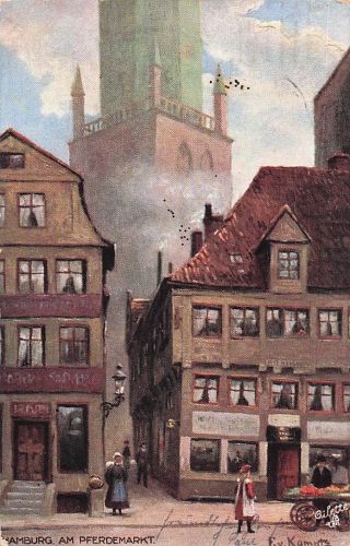 AK XVI. dt. Bundesschiessen Hamburg gelaufen 1909