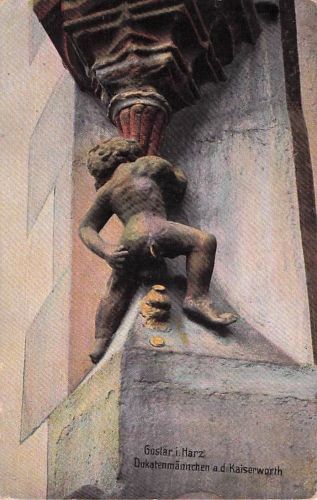 AK Goslar i. Harz, Dukatenmännchen a. d. Kaiserworth