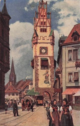 AK Freiburg Breisgau Schwabentor um 1930 H. Hoffmann