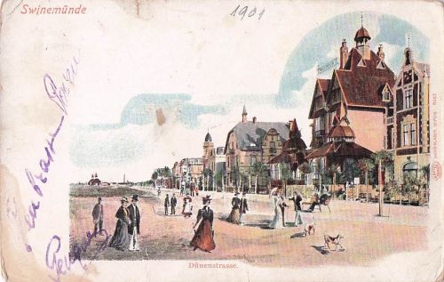 AK GRUSS AUS POMMERN SWINEMÜNDE USEDOM WOLLIN STETTIN GASTHAUS WEINHAUS TREPTOW