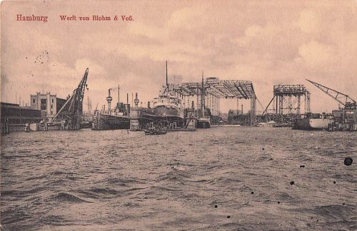 Hamburg Werft von Blohm & Voß.