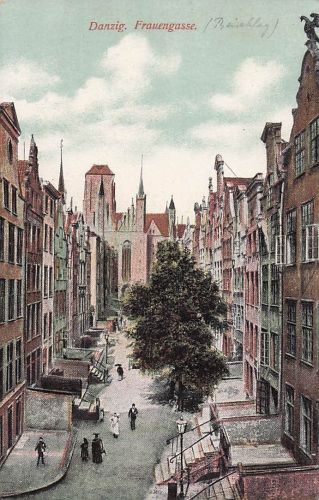 Ak Gdańsk Danzig, Frauengasse