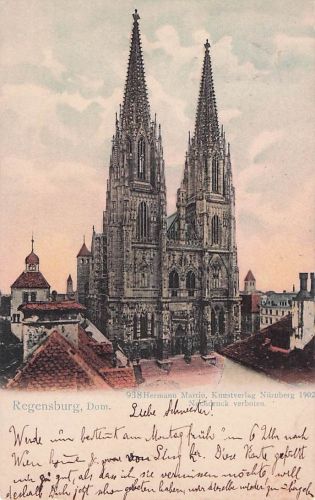 Ansicht des Regensburger Münsters