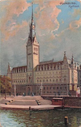 Litho Hamburg Mitte Altstadt, Rathaus
