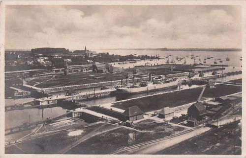 KIEL Holtenauer Schleuse Germany c1910s Vintage Postcard Out West Vintage Postcards (1