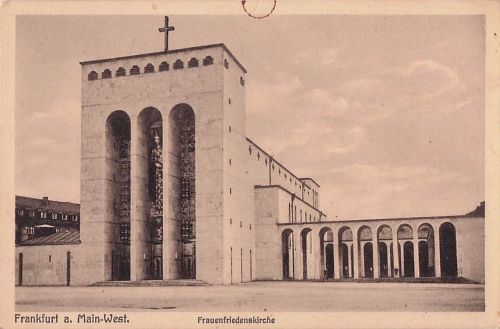 AK Frankfurt a. Main, Frauenfriedenskirche, vor 1945