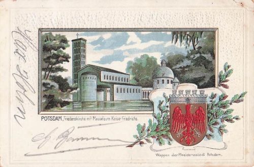 Potsdam, Brandenburg - Friedenskirche mit Mauseleum Kaiser Friedrichs; Stadtwappen