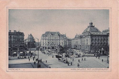 MÜNCHEN KARLSPLATZ MIT JUSTIZPALAST