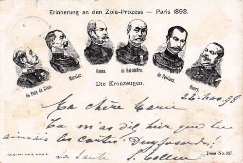 erinnert an den Zola-Prozess in Paris im Jahr 1898