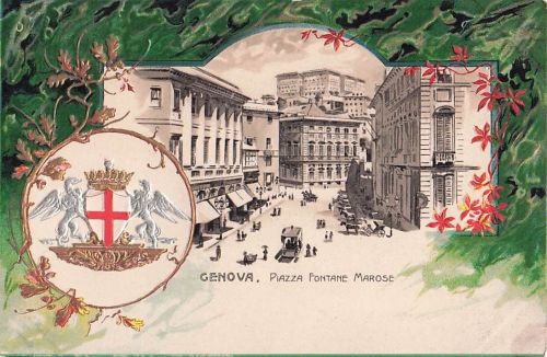 Genua, Italien Platz: Piazza Fontane Marose
