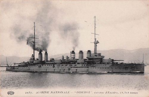 2057. MARINE NATIONALE "DIDEROT", cuirassé d'Escadre, 18.318 tonnes