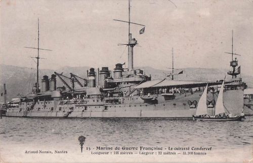 Marine de Guerre Française Le cuirassé Condorcet