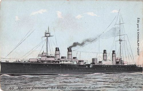 AO. Marine française. Le Kléber, croiseur de 1 classe.