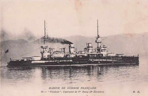 MARINE DE GUERRE FRANÇAISE 25-"Gaulois", Cuirassé de 1 Rang (3ª Escadre)