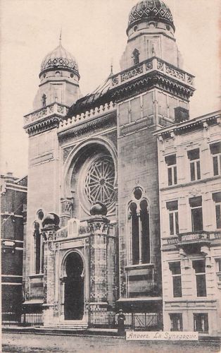 Judaika Ak Antwerpen Flandern, Synagoge