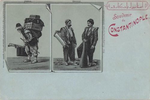 Portier und Wasserträger, Istanbul, Türkei