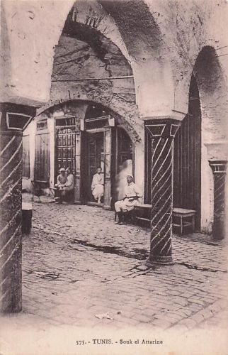Alte Ansichtskarte AK TUNESIEN TUNIS - Souek el Attarine