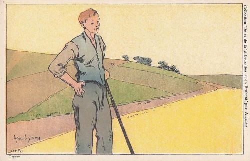 Künstler Amédée Ernest Lynen Künstler Top-Zustand“