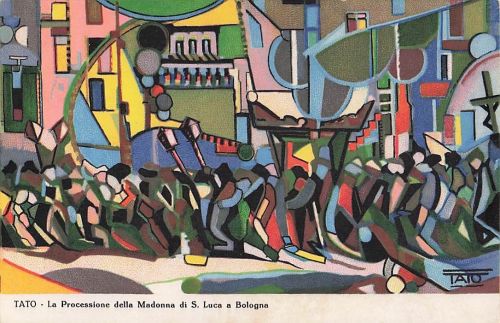 Künstler TATO La Processione della Madonna di S. Luca a Bologna