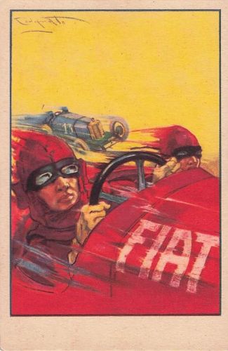 Künstler AK Plinio Codognato Fiat Grand Prix d'Europe 1923