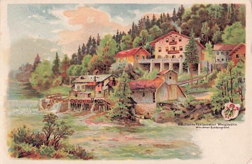 Städtische Restauration Weiglmühle Münchner Quellengebiet.