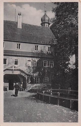 Ansichtskarte Kreuzberg Rhoen Kloster Klosterpforte Kat. Gersfeld (Rhoen)