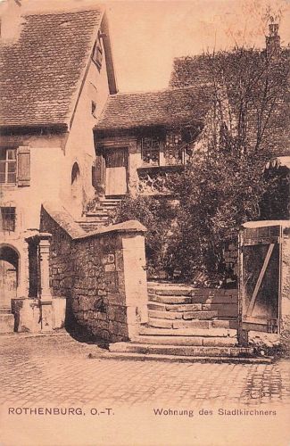 ROTHENBURG, O.-T. Wohnung des Stadtkirchners