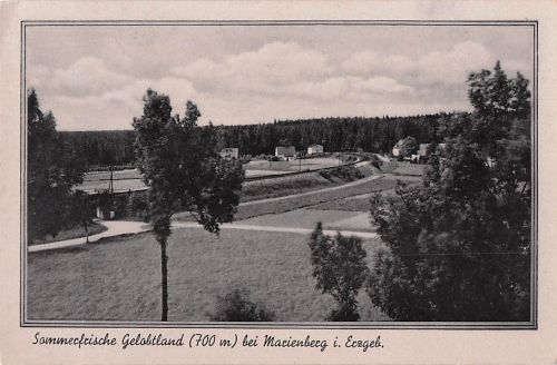 Sommerfrische Gelobtland (700 m) bei Marienberg i. Erzgeb.