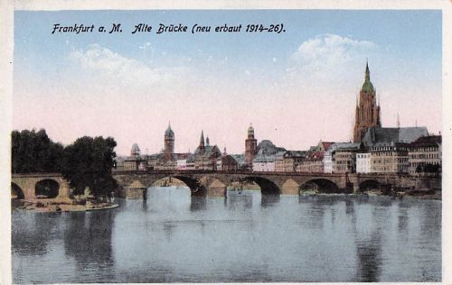 Frankfurt a. M. Alte Brücke (neu erbaut 1914-26).