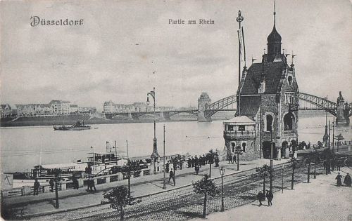 Düsseldorf Partie am Rhein