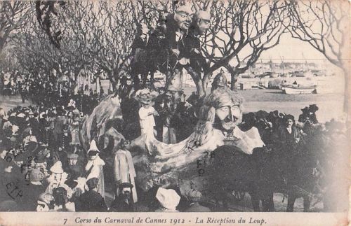 7 Corso du Carnaval de Cannes 1912 -La Réception du Loup.