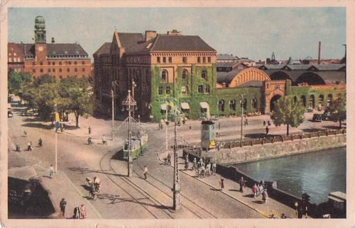 Postcard Malmö Centralstationen Bahnhof