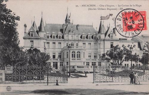 Cartes postales Arcachon le Casino Ancien Chateau Deganne