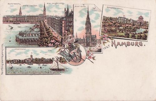 Hamburg Zoologischer Garten Alsterdamm Alter Jungfernstieg Kat. Hamburg