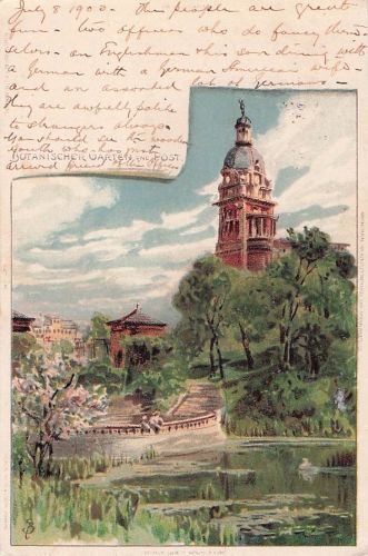 Neustadt Hamburg Botanischer Garten mit Post Kuenstlerkarte Kat. Hamburg