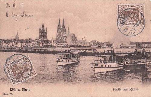 Köln a. Rhein Partie am Rhein