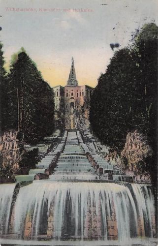 Cassel- Wilhelmshöhe. Cascaden u. Herkules.