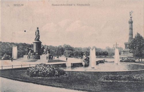 BERLIN Bismarckdenkmal u. Siegessäule