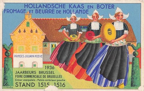 ADVERTISING, NEDERLANDSCHE KAAS EN BOTER FROMAGE, POSTCARD