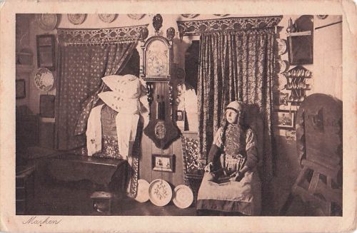 Marken Nordholland, Binnenkammer, Niederländer, Wohnstube, Wanduhr, Betten