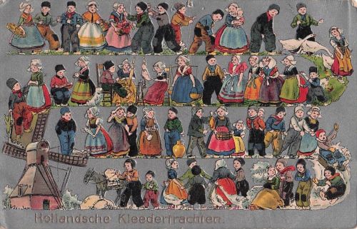 Hollandsche Kleedertrachten.