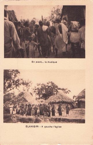 En avant... la musique ELANIGIRI A gauche l'église