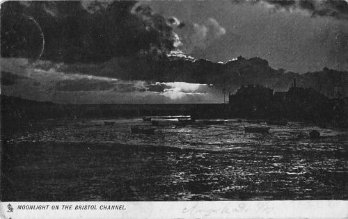 MOONLIGHT ON THE BRISTOL CHANNEL.