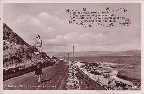 THE WHITE LADY, CO. ANTRIM COAST.