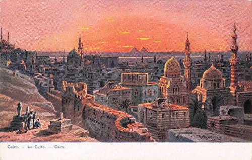 AK Kairo, Ortsansicht aus der Vogelschau