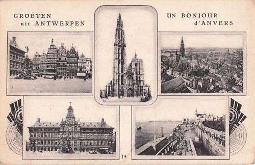 GROETEN uit ANTWERPEN UN BONJOUR d'ANVERS