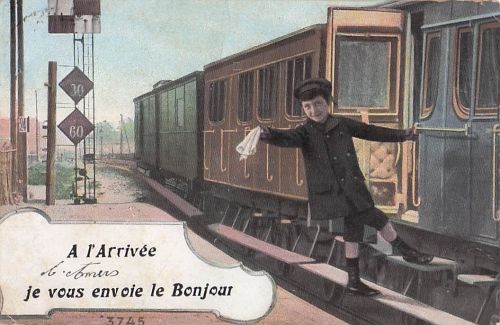 A l'Arrivée b.Amers je vous envoie le Bonjour