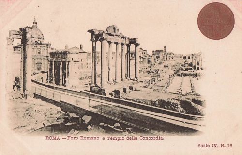 ROMA-Foro Romano e Tempio della Concordia. Serie IV, N. 16
